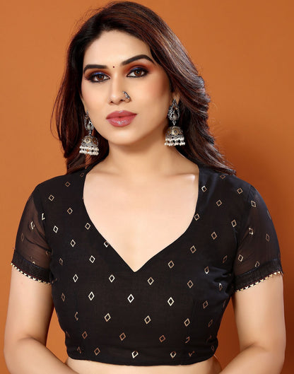Black Printed Saree | Sudathi