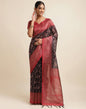 Black Silk Digital Printed Saree