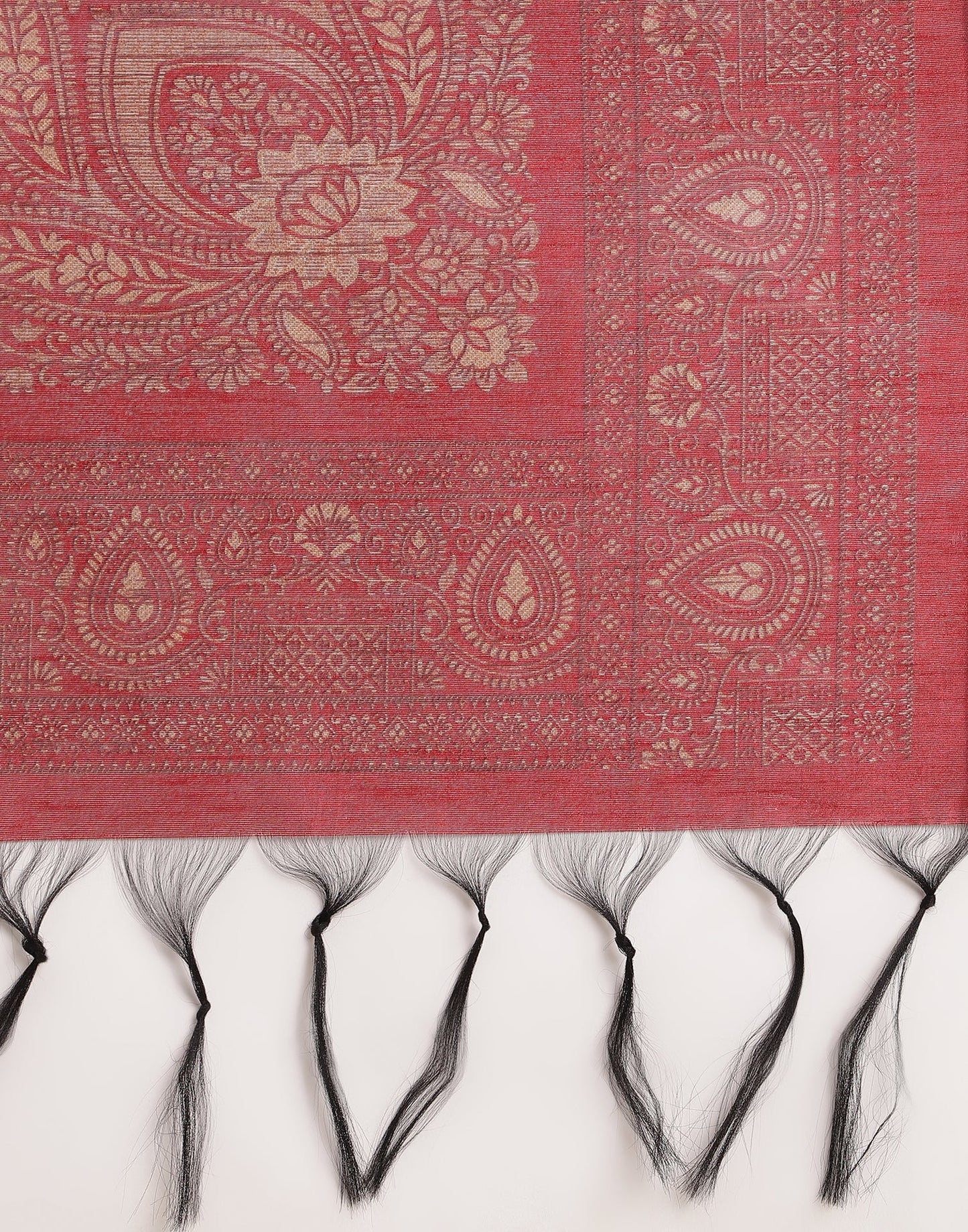 Black Silk Digital Printed Saree