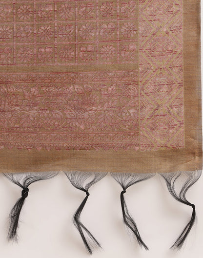 Maroon Silk Digital Printed Saree