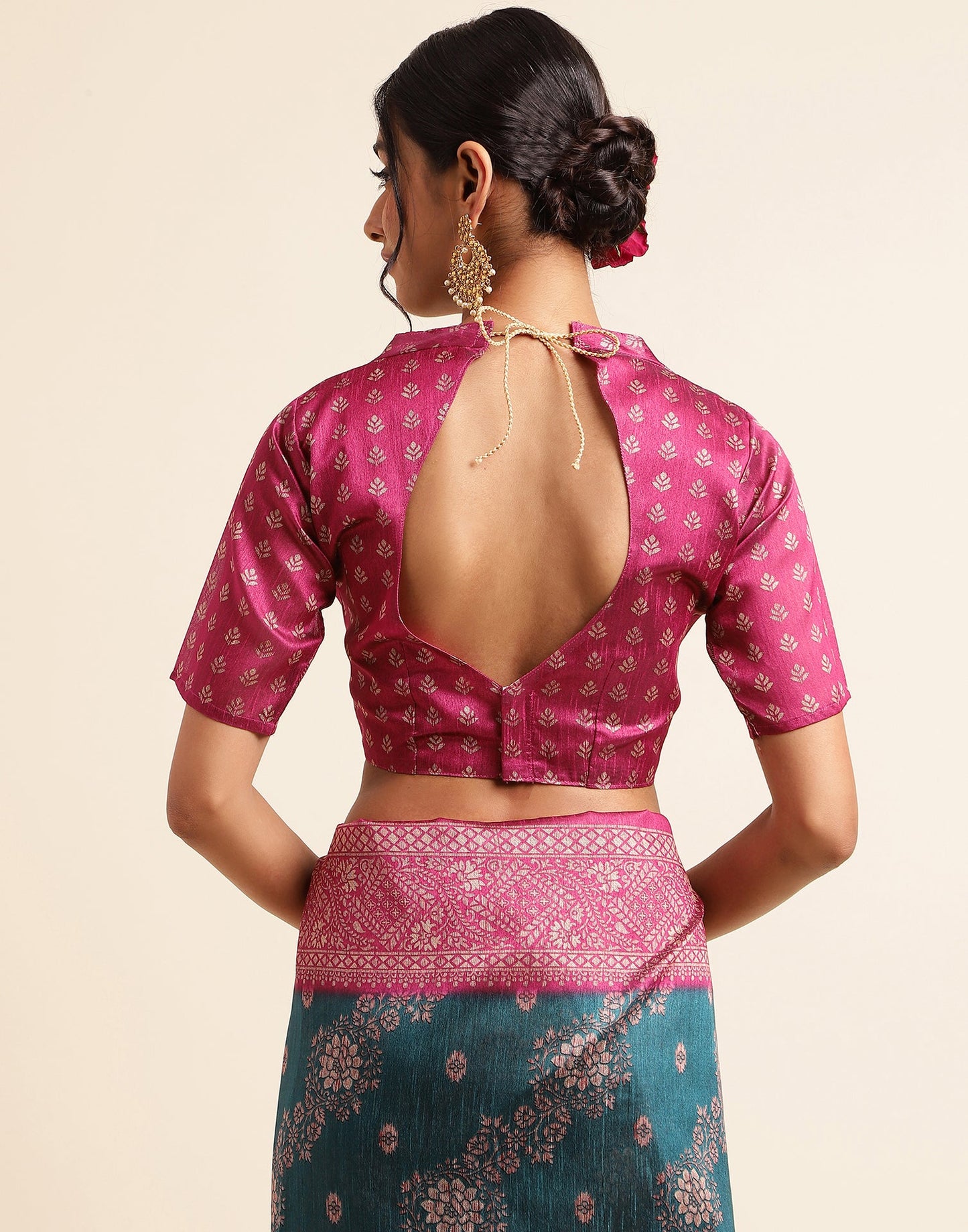 Green Silk Digital Printed Saree