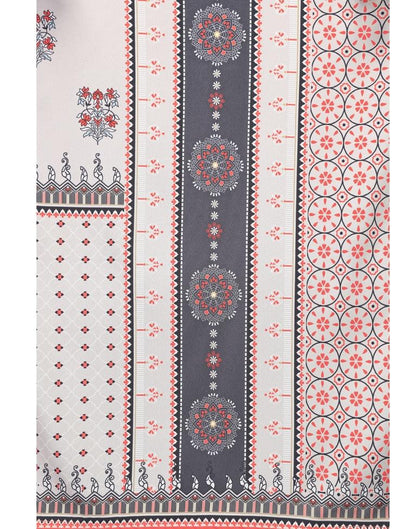 Grey Printed Crepe Kurti | Sudathi