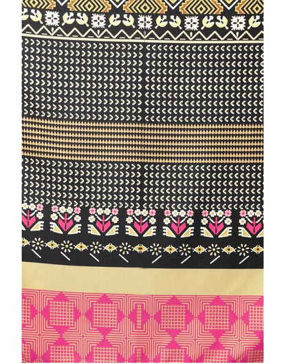 Black Printed Crepe Kurti | Sudathi
