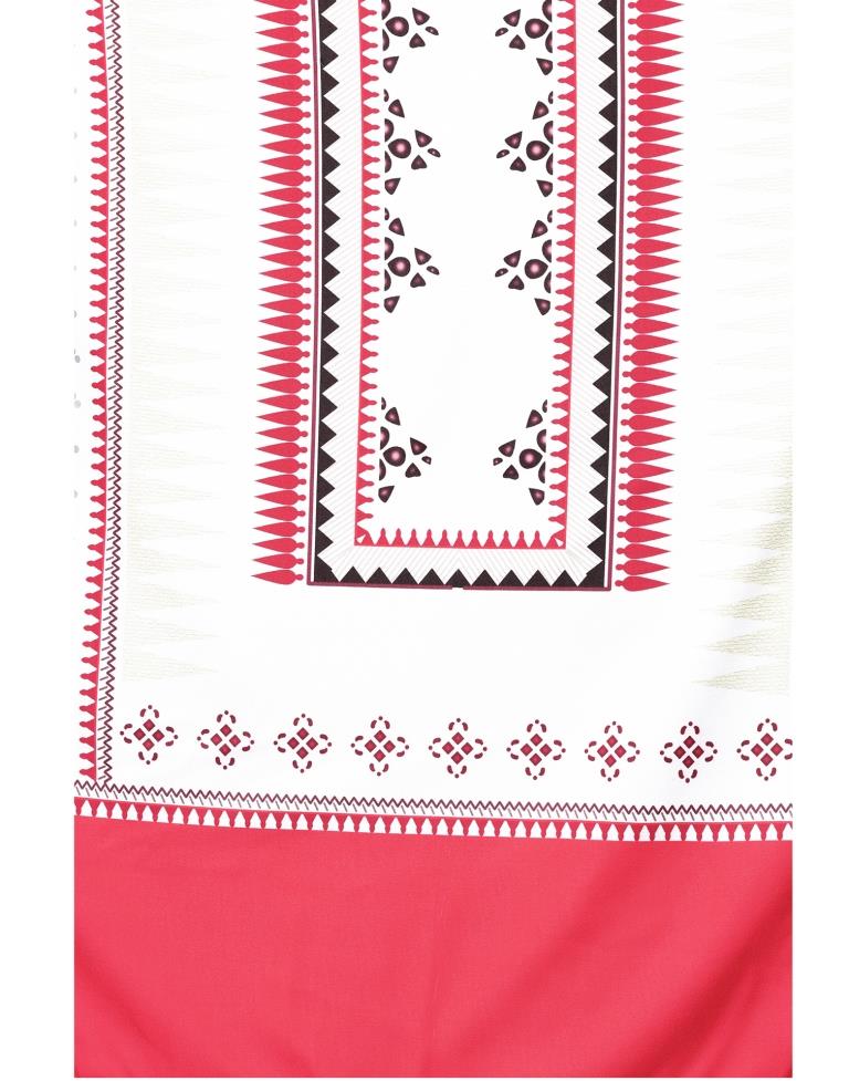 Off White Printed Crepe Kurti | Sudathi