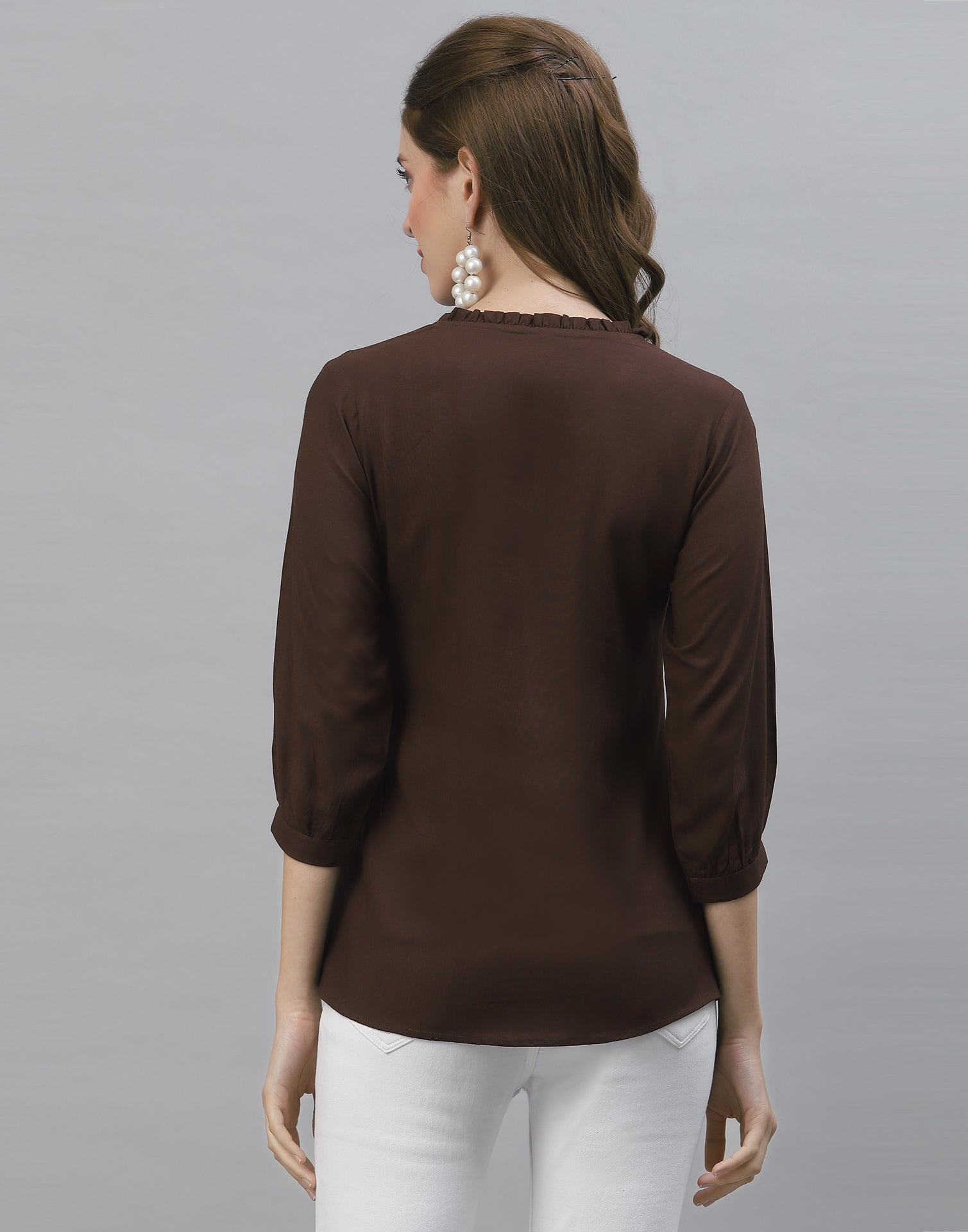 Brown Flared Top | Sudathi