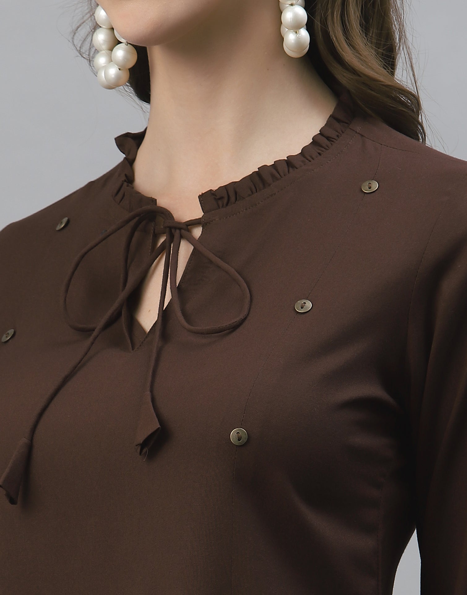 Brown Flared Top | Sudathi