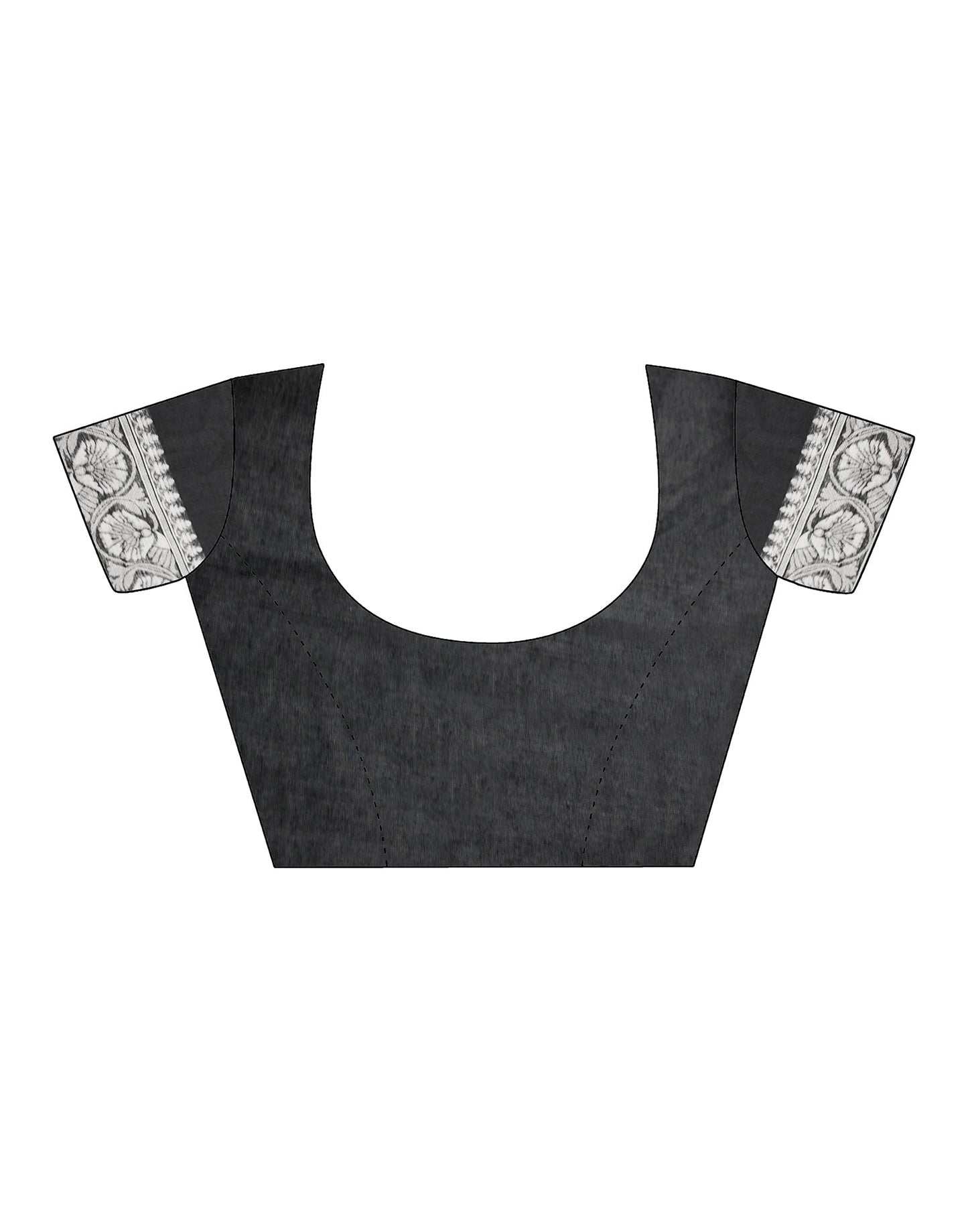 Black Silk Weaving Saree