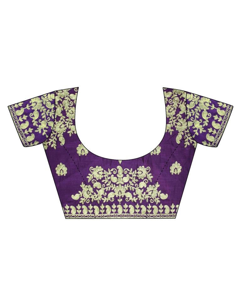 Light Pink Plain Silk Saree