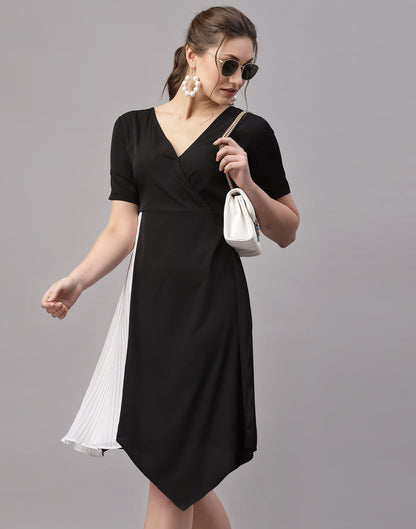 Black And White Colour Block Dress | Sudathi