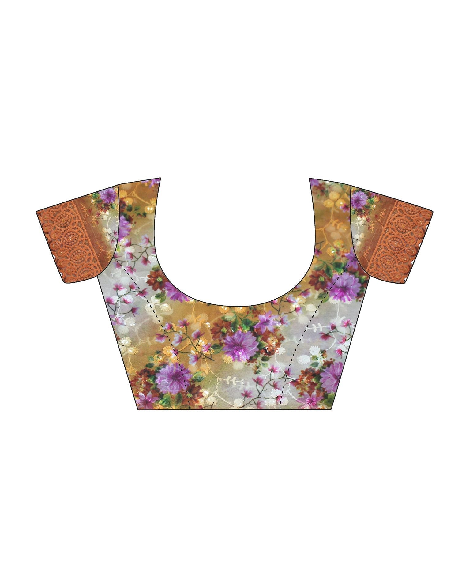 Mustard Yellow Zari Stripe Plain Georgette Saree | Leemboodi