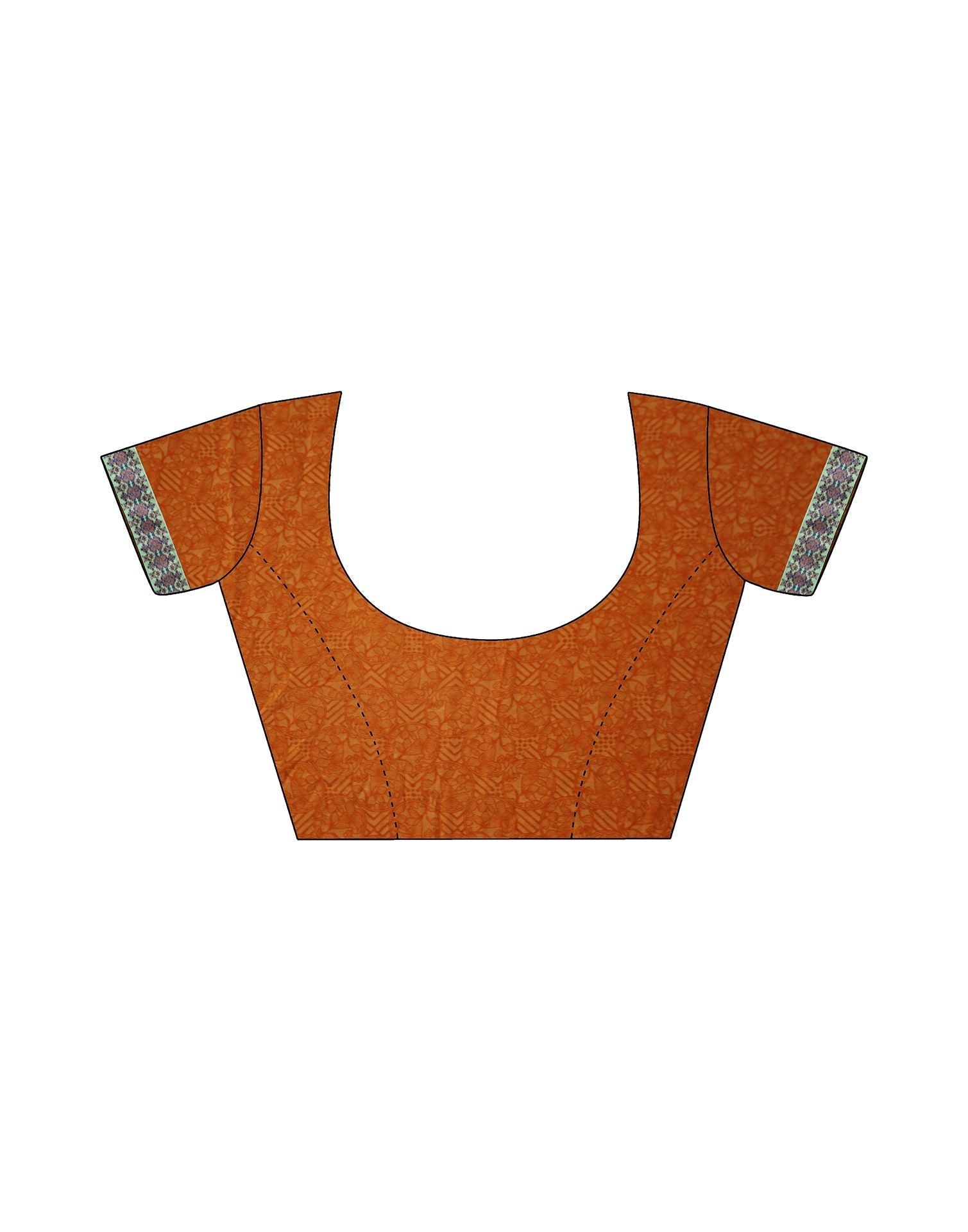 Light Green Floral Printed Georgette Saree | Leemboodi