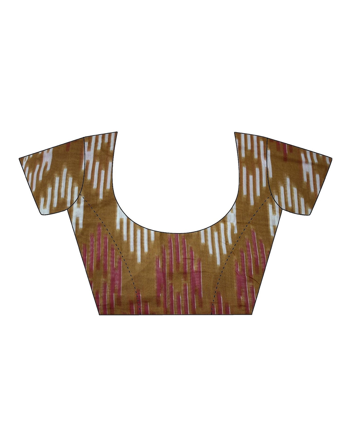 Cream Tassel Printed Cotton Saree | Sudathi