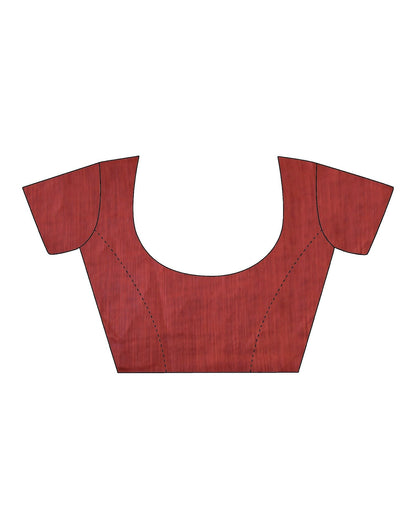 Blue Tassel Printed Cotton Saree | Sudathi