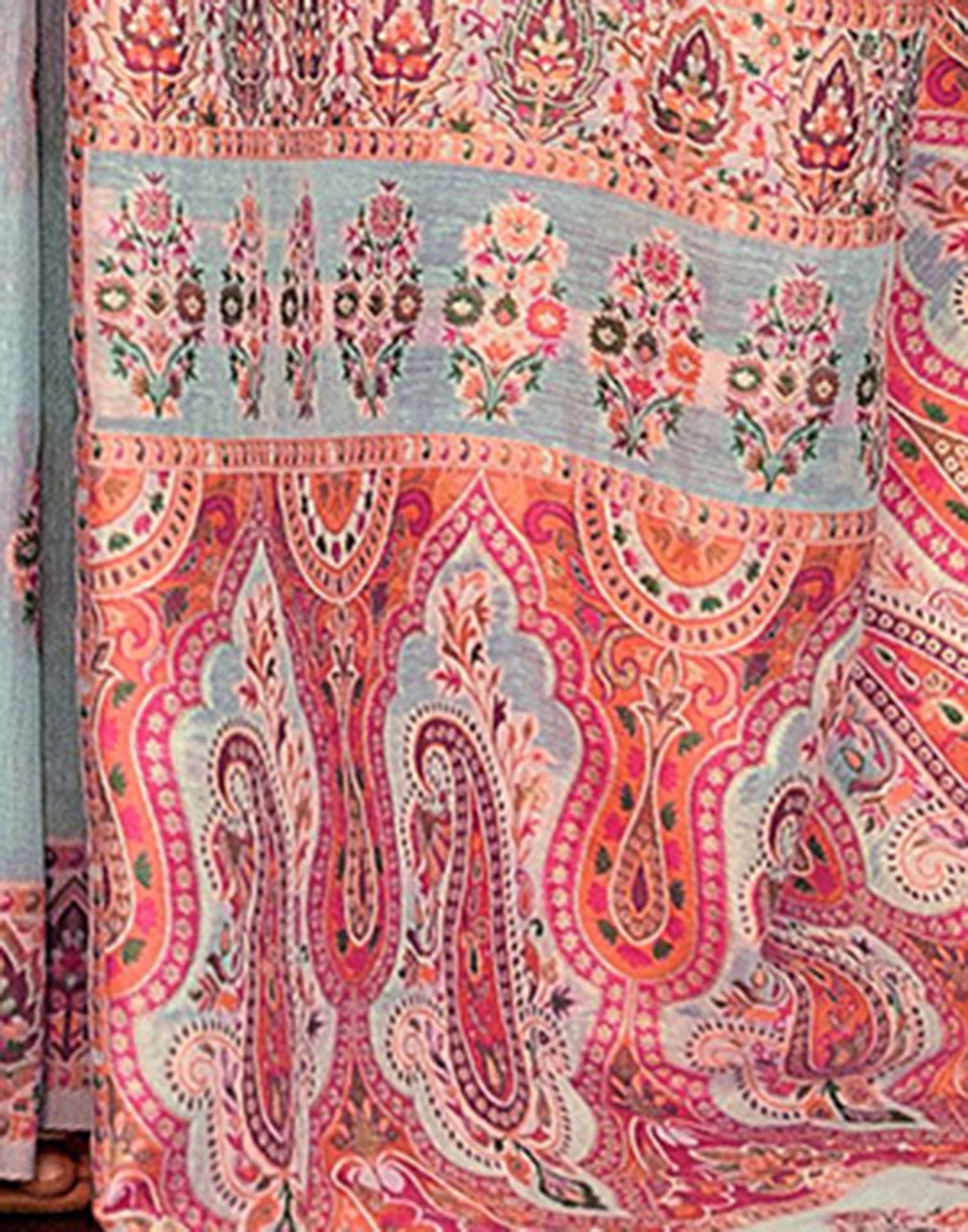 Sky Blue Cotton Weaving Banarasi Saree | Leemboodi