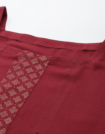 Red Box Pleated Top | Sudathi