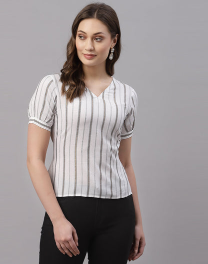White Woven Top | Sudathi