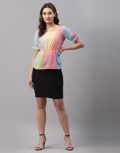 Multicolour Rainbow Top | Sudathi