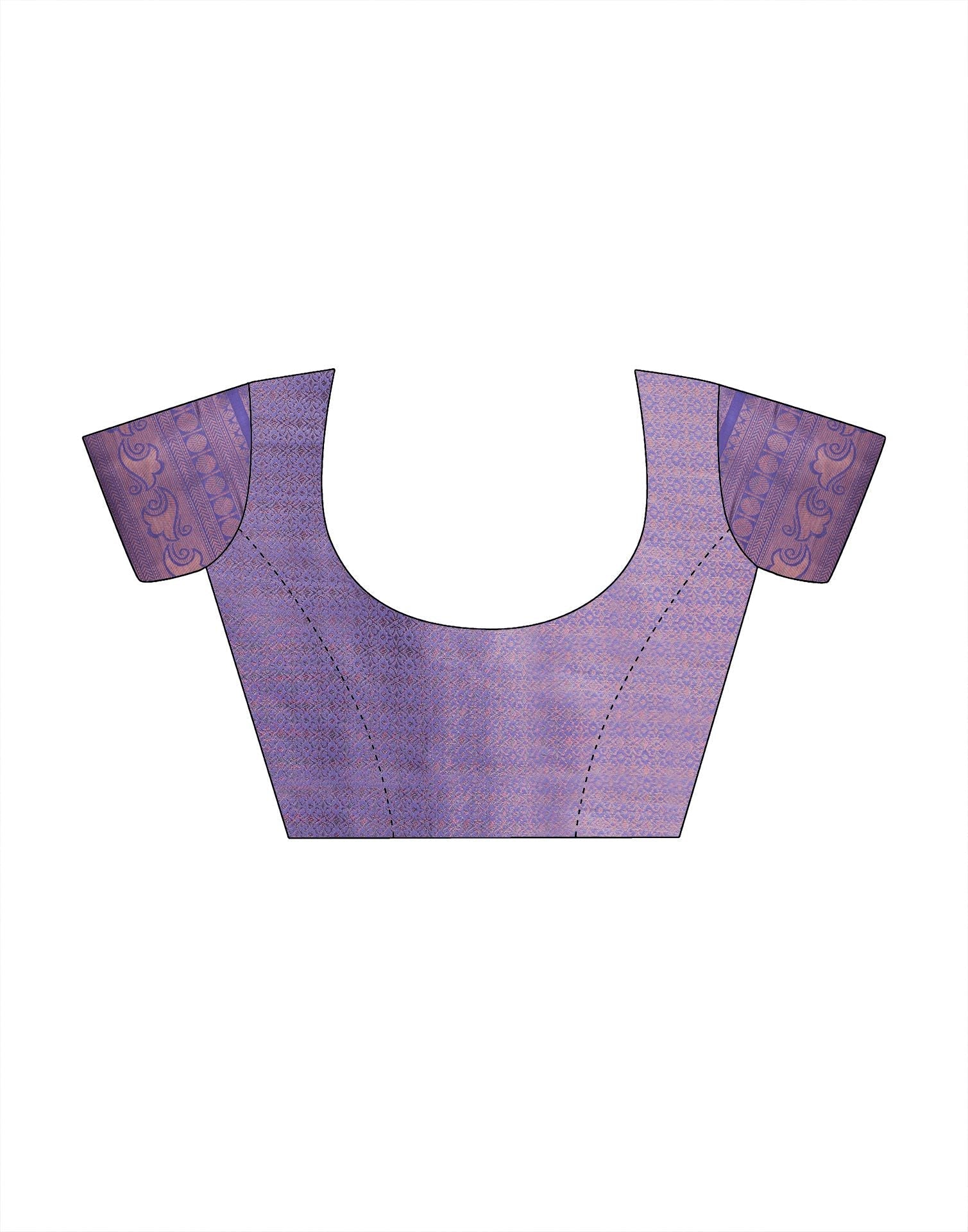 Light Purple Jacquard Kanjivaram Silk Saree | Leemboodi