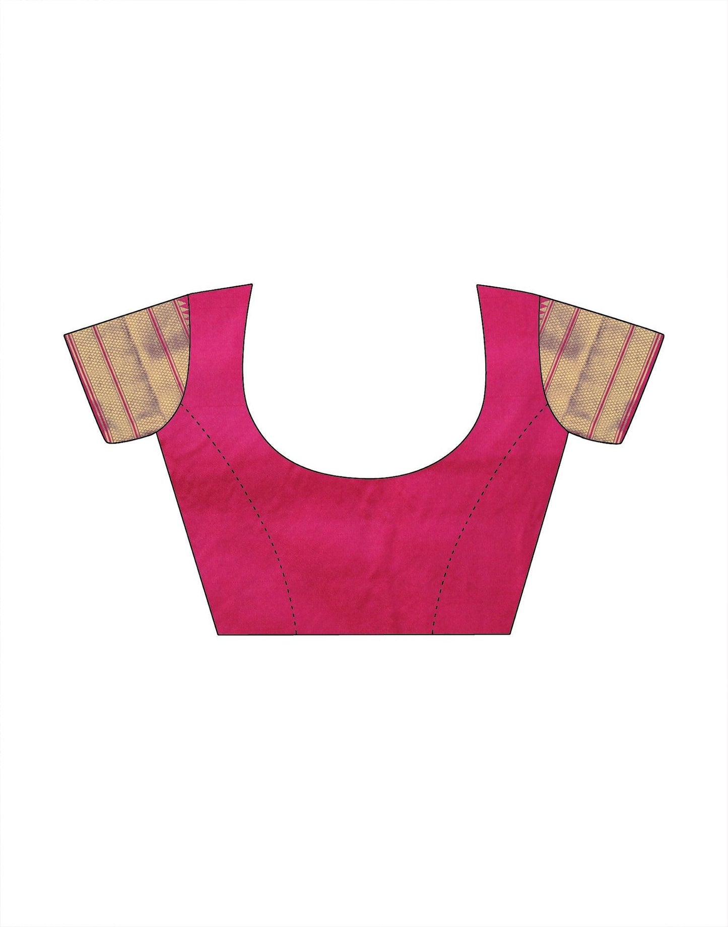 Pink Woven Kanjivaram Silk Saree | Leemboodi