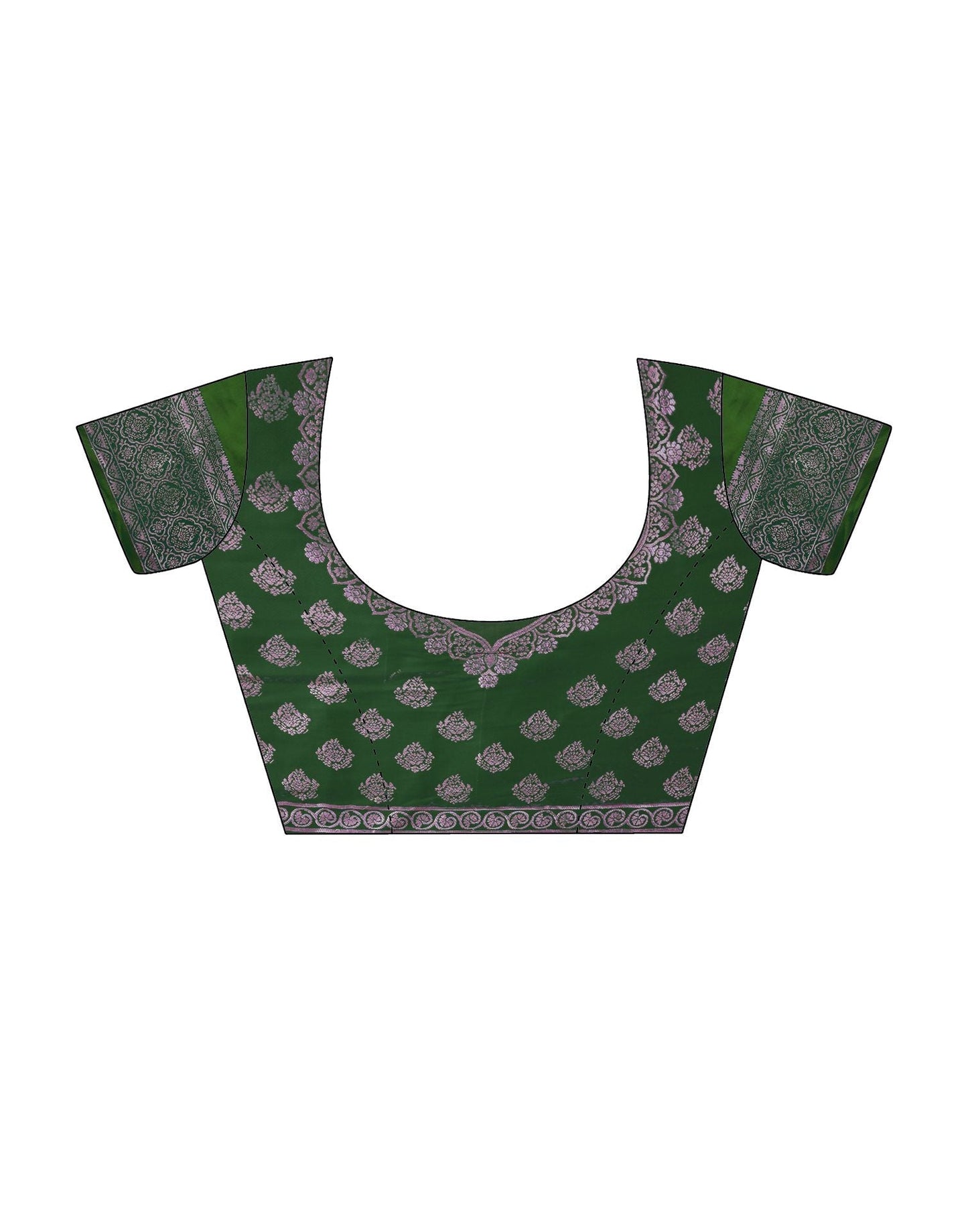 Green Woven Paithani Silk Saree | Leemboodi