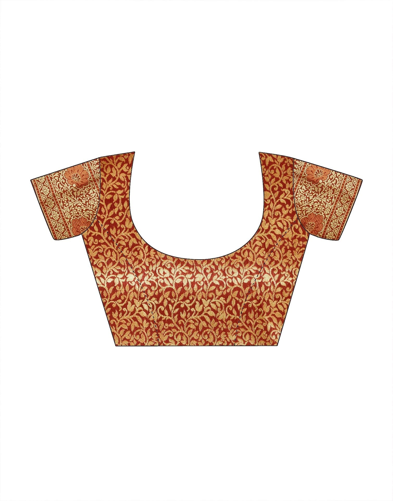 Olive Green Organza Banarasi Saree | Leemboodi