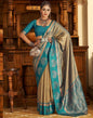 Rama Blue Silk Banarasi Saree | Leemboodi