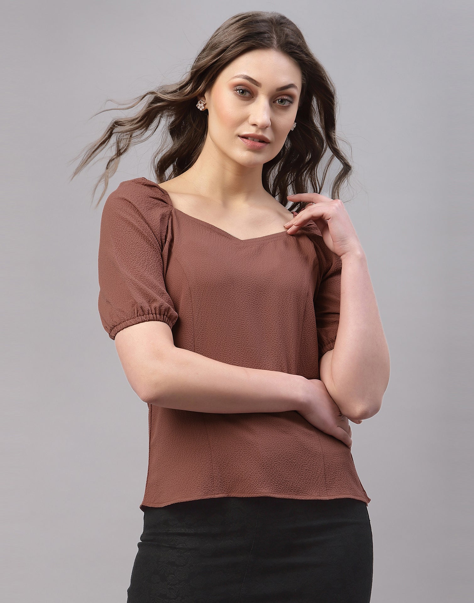 Blush Puff Sleeve Top | Sudathi