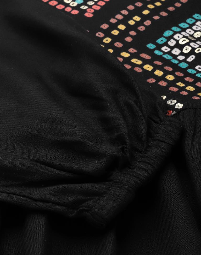 Black Gathered Top | Sudathi