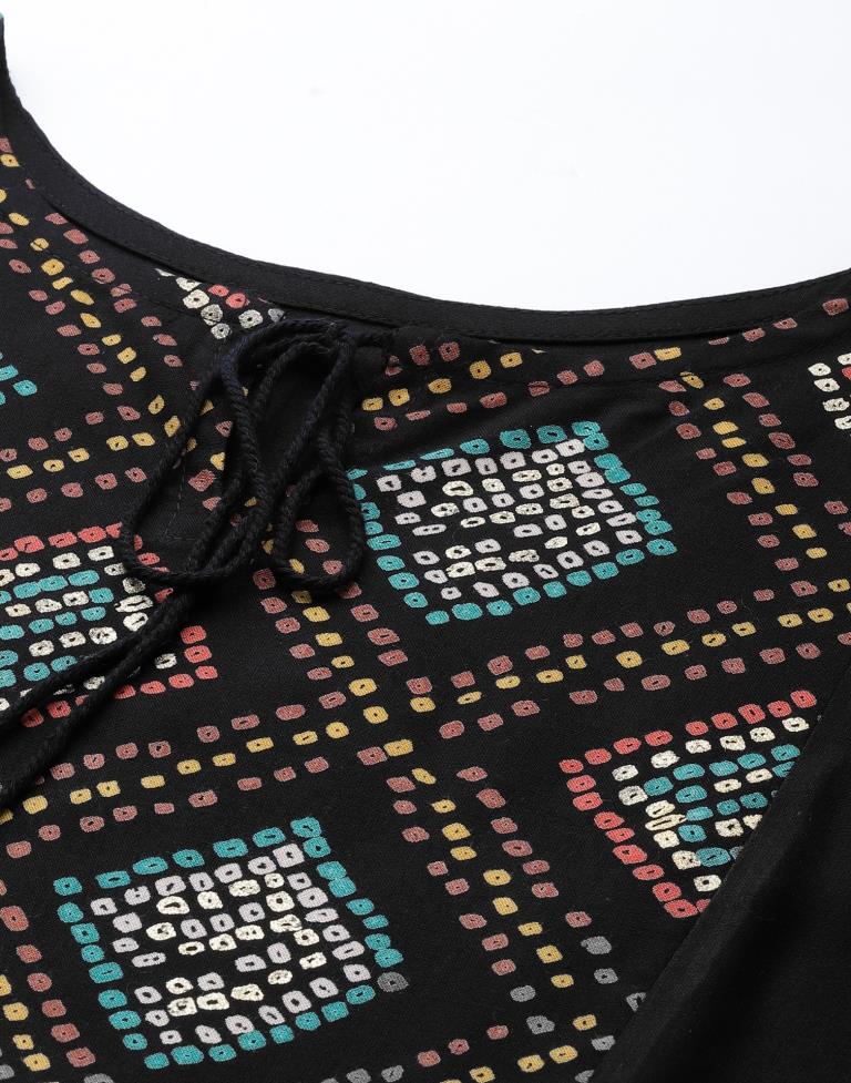 Black Gathered Top | Sudathi