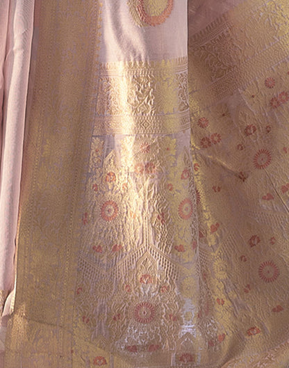 Light Purple Cotton Banarasi Saree | Leemboodi