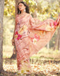 Light Brown Cotton Digital Printed & Self Woven Saree With Tassel | Leemboodi