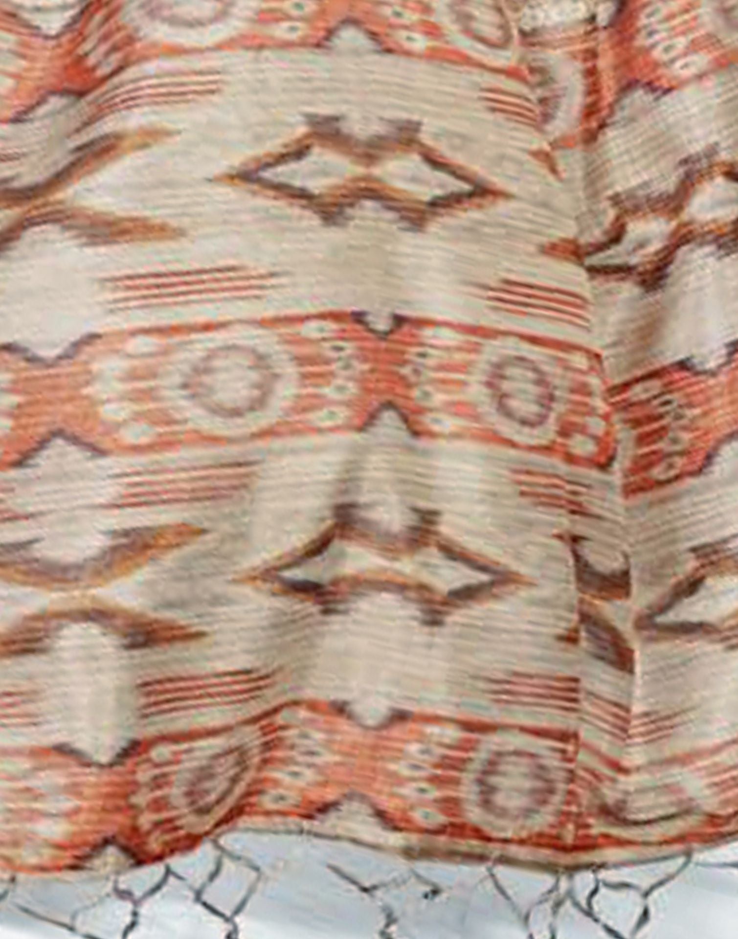 Light Brown Silk Digital Printed Saree With Tassel | Leemboodi