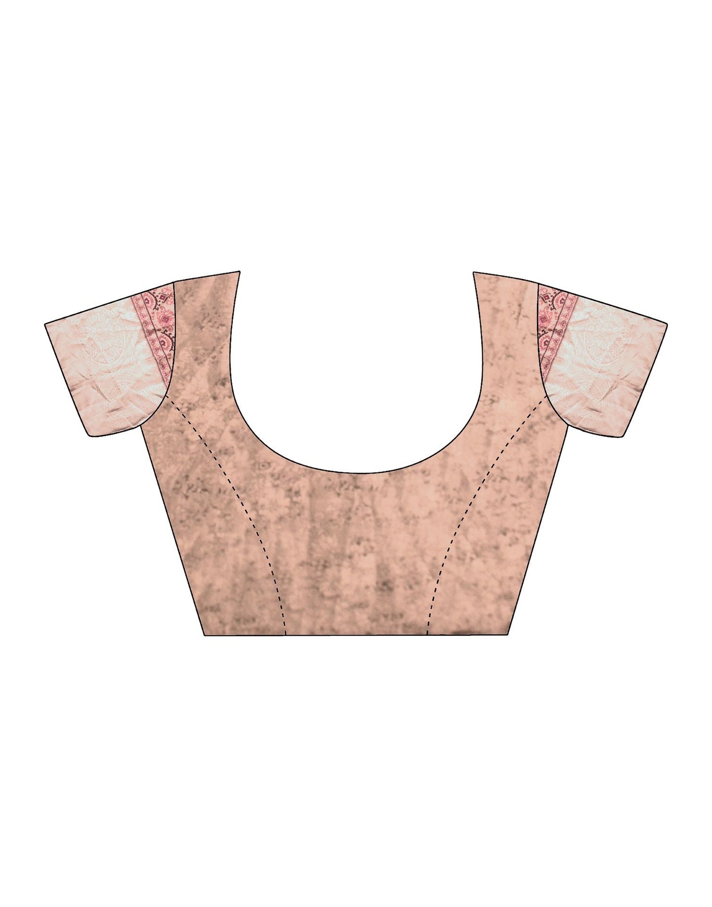 Light Brown Silk Digital Printed Saree With Tassel | Leemboodi