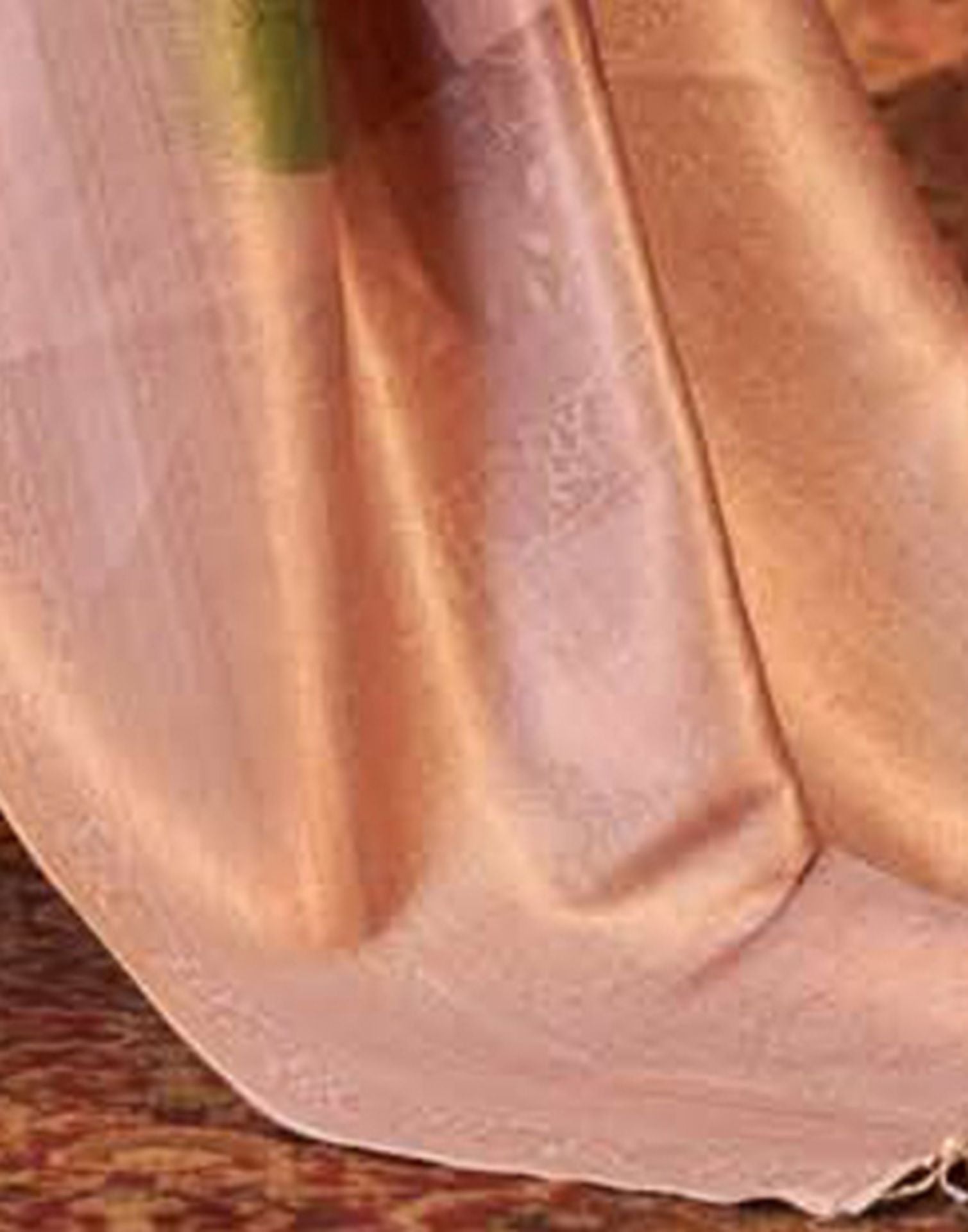 Dusy Pink Silk Digital Printed Saree With Tassel | Leemboodi