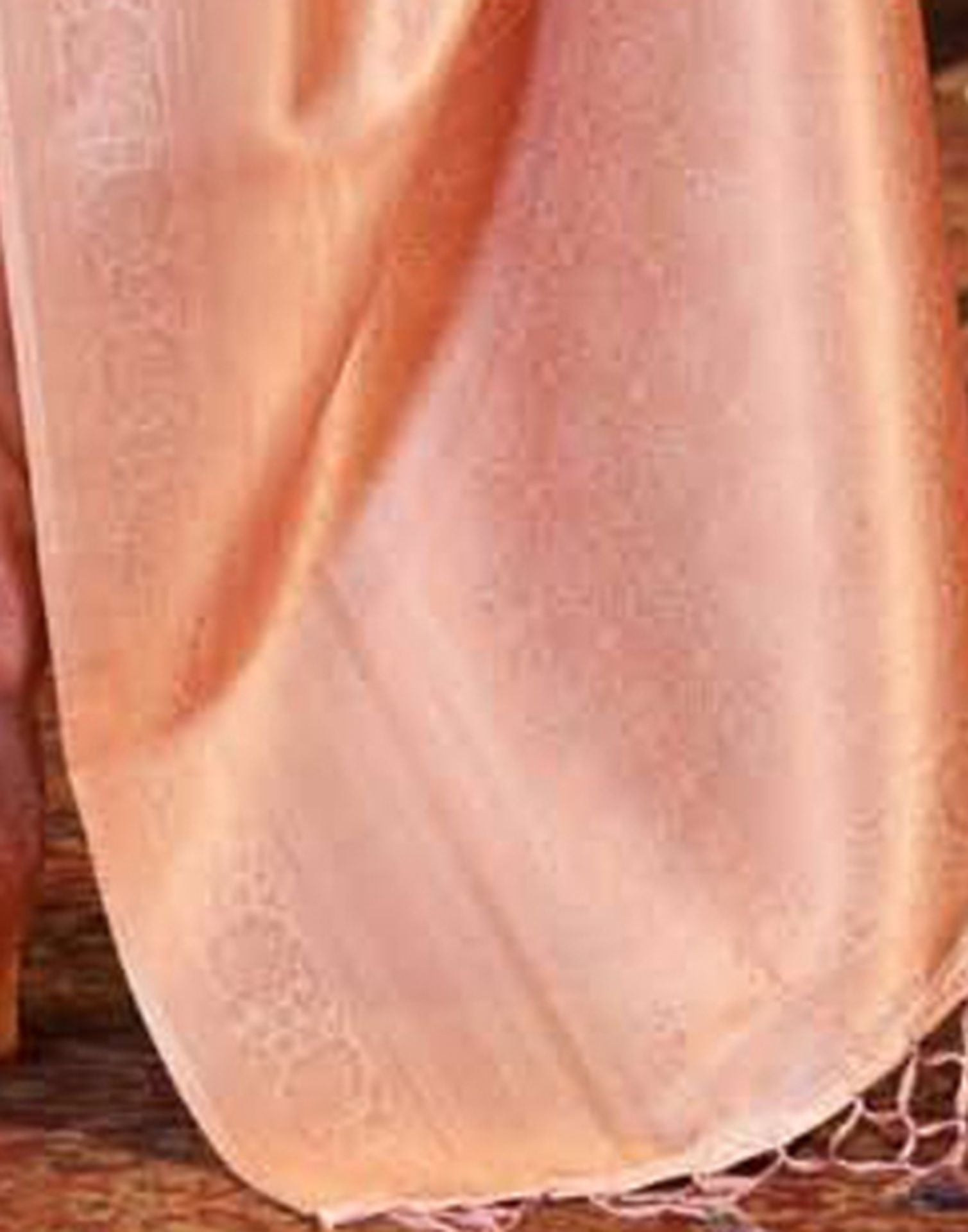 Pink Silk Digital Printed Saree With Tassel | Leemboodi