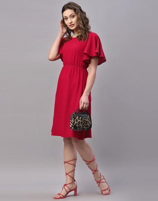 Red Bell Sleeve Dress | Sudathi