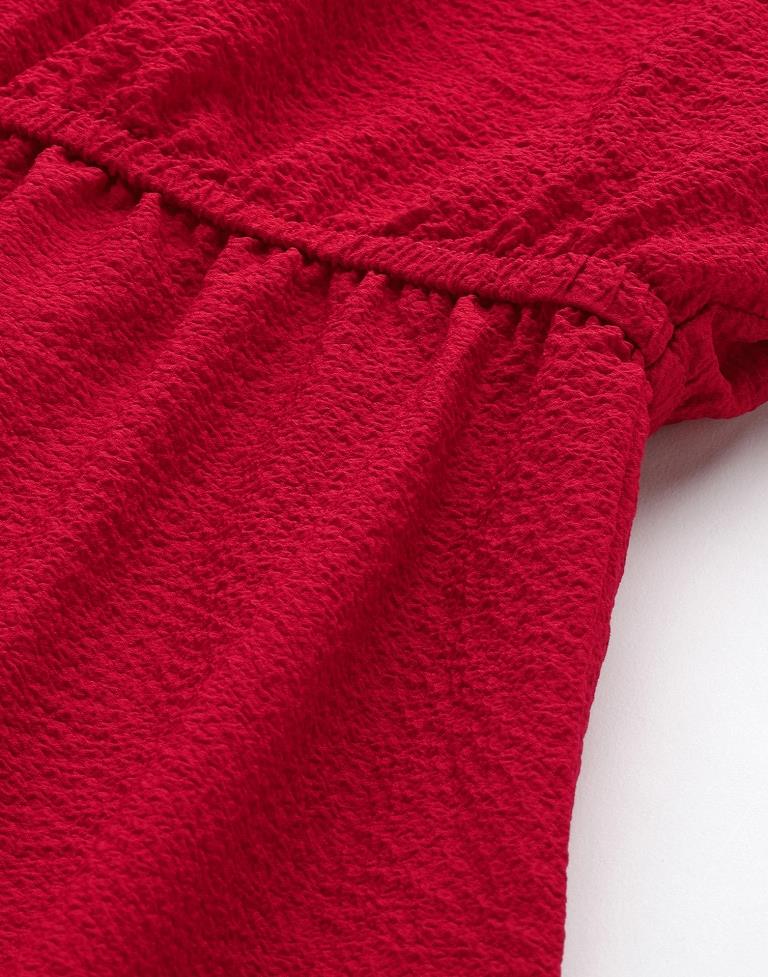 Red Bell Sleeve Dress | Sudathi