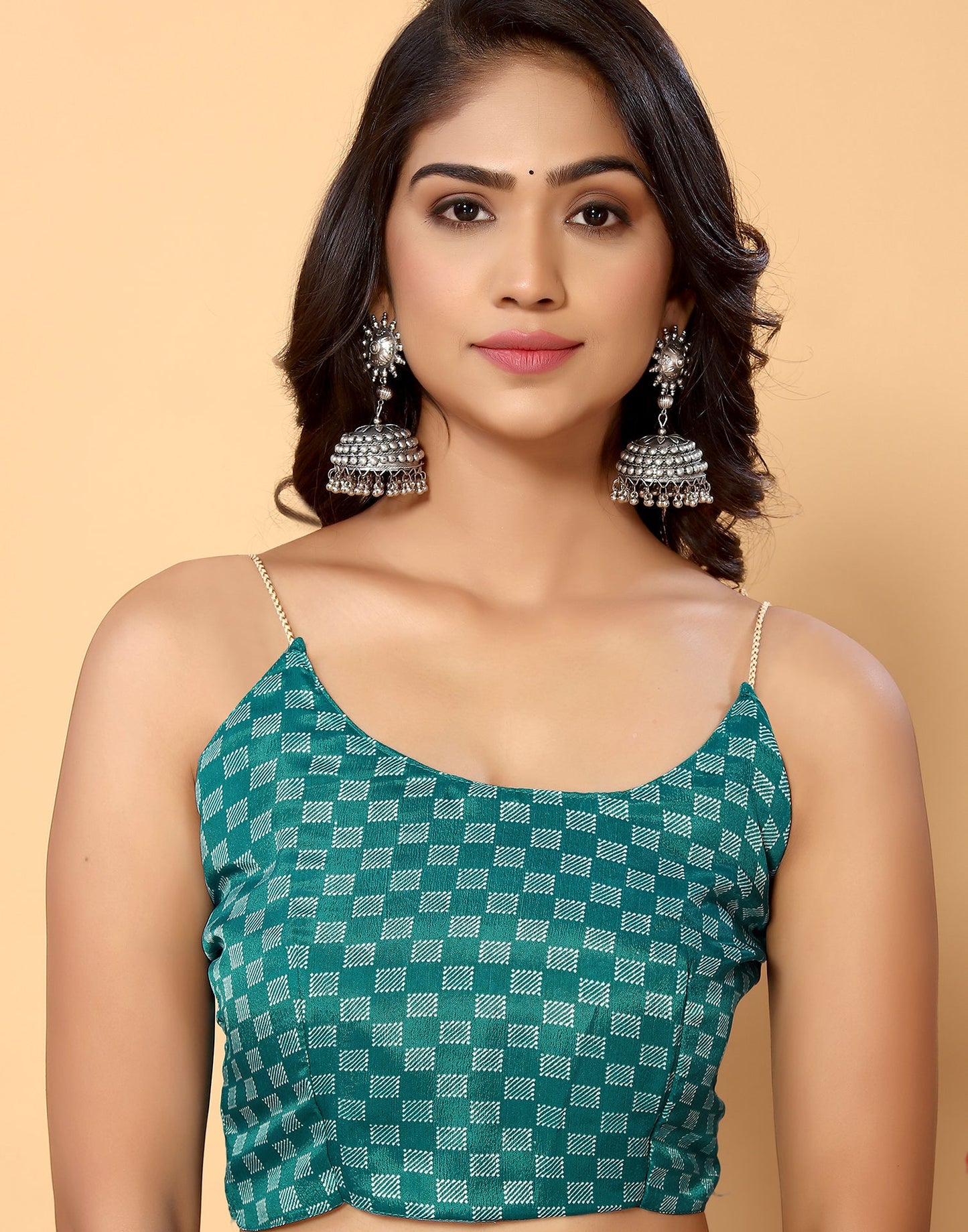 Green Chiffon Printed Saree