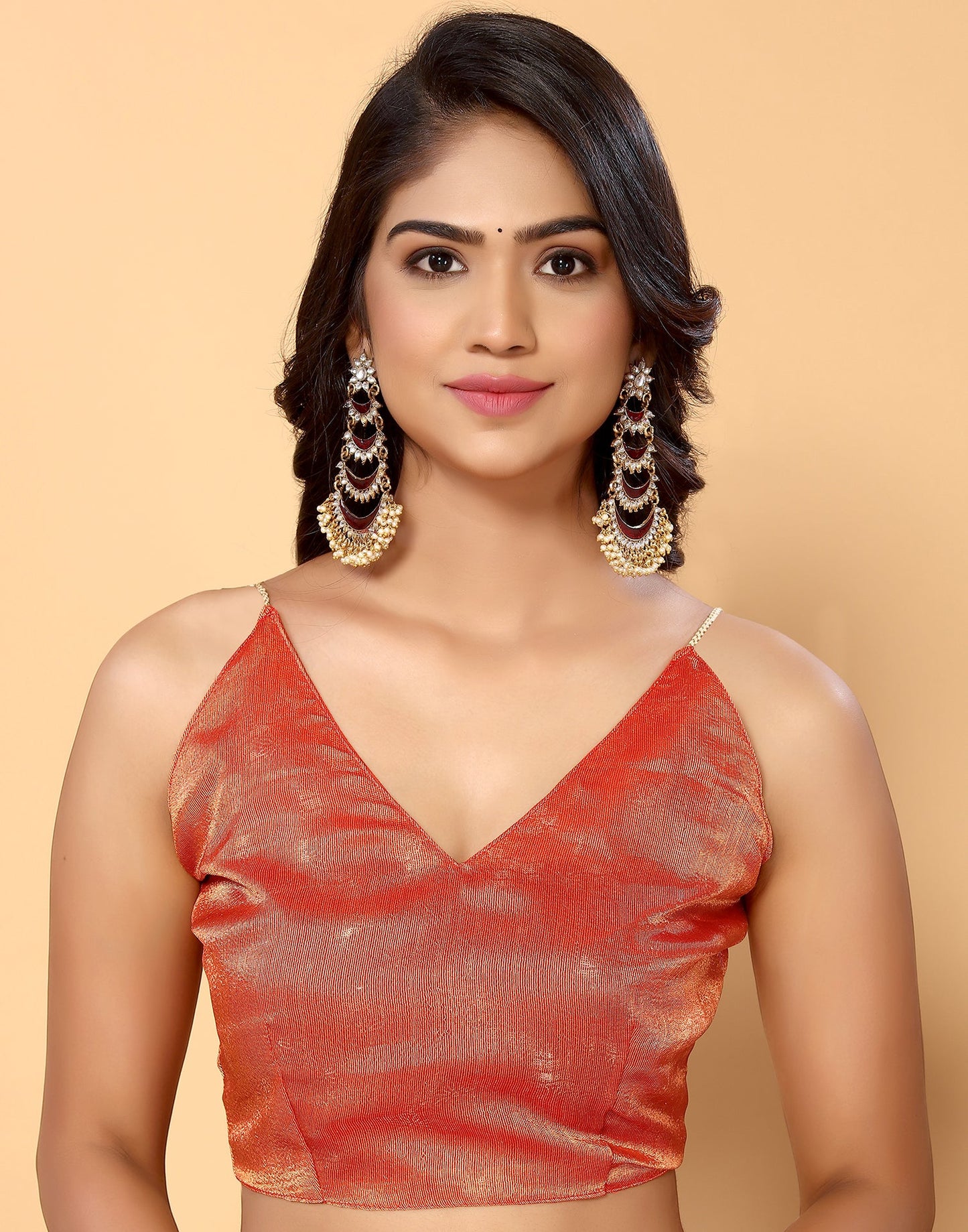 Green Brasso Self Woven Saree