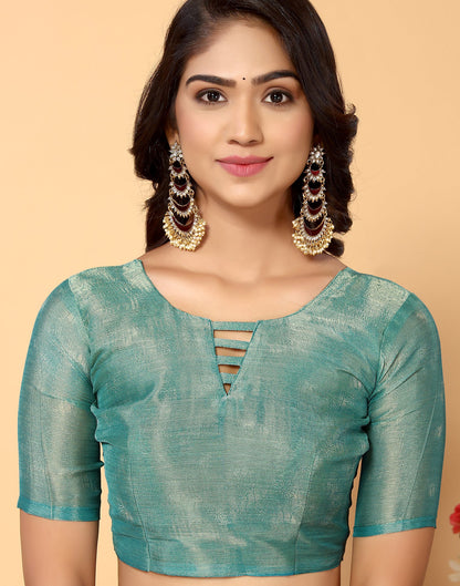 Red Brasso Self Woven Saree