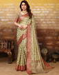 Light Green Jacquard Silk Saree