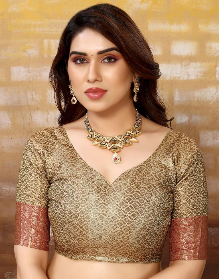 Light Green Jacquard Silk Saree