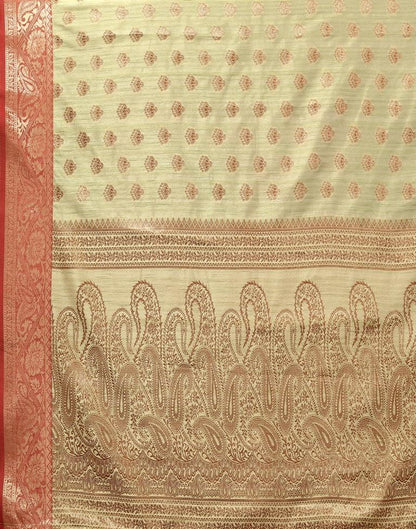 Light Green Jacquard Silk Saree