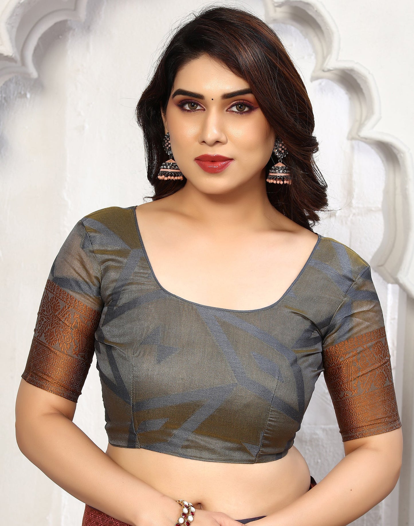 Pink Cotton Weaving Saree