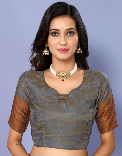 Mustard Yellow Cotton Weaving Saree