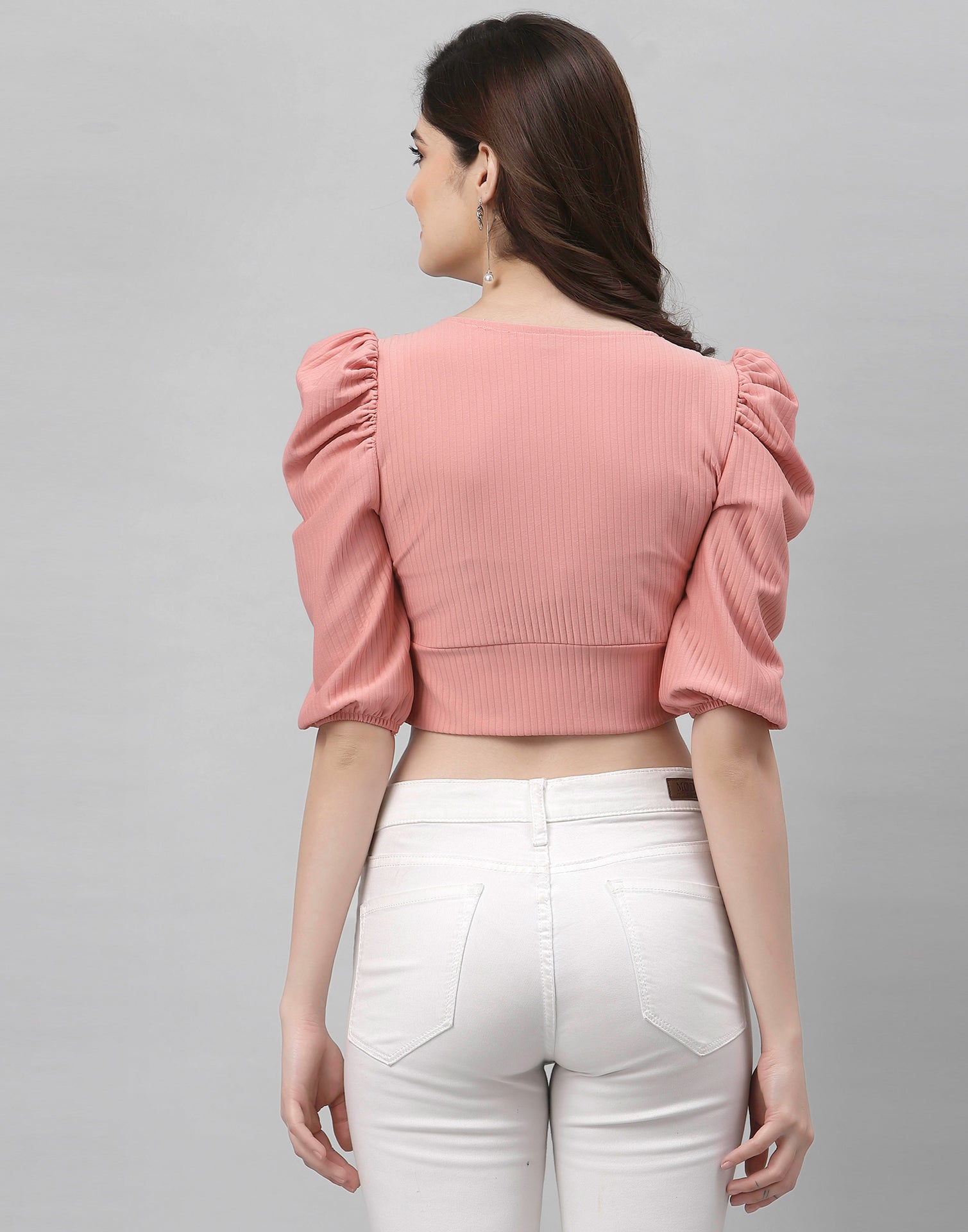 Light Pink Drawstring Top | Sudathi