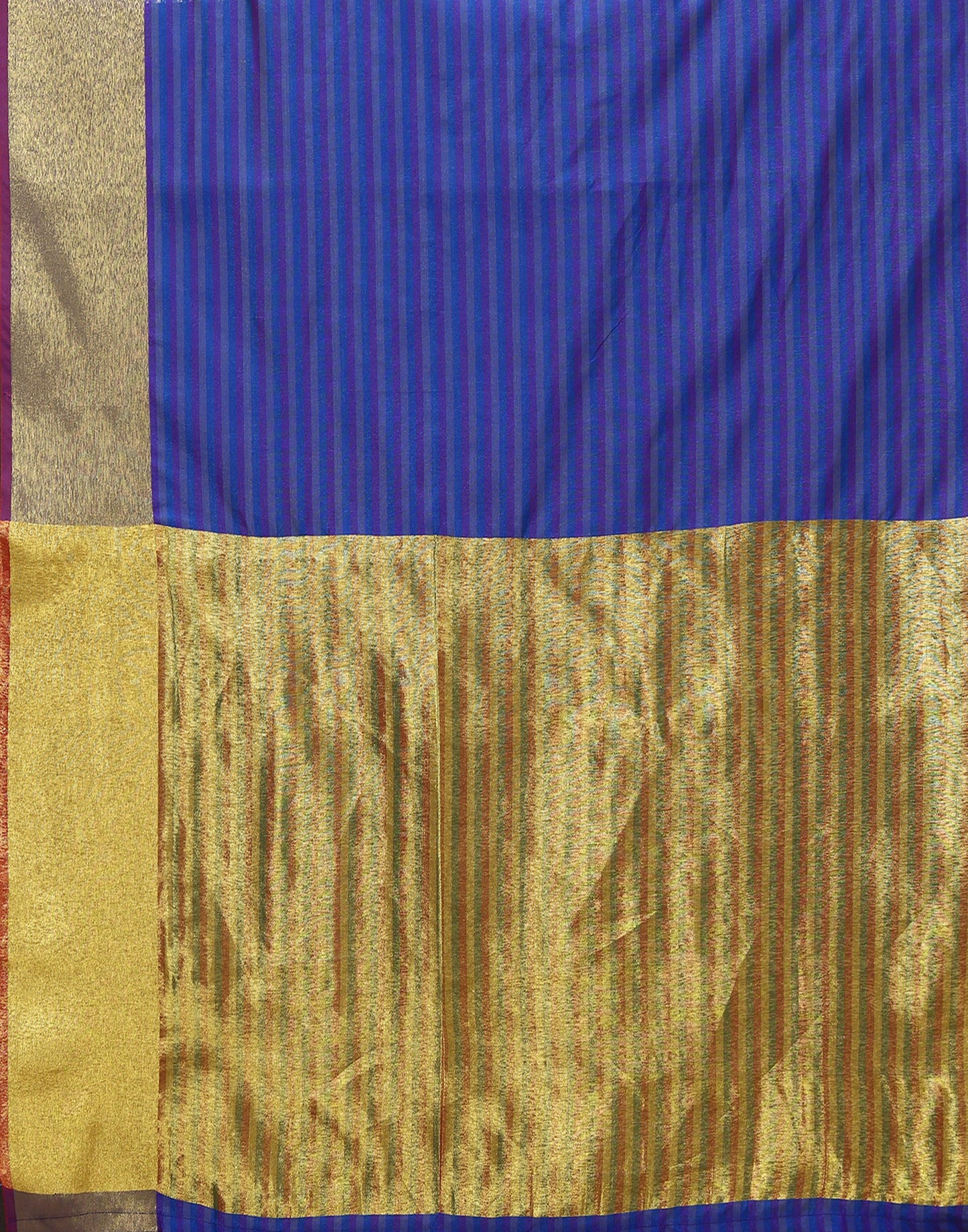 Blue Silk Self Woven Saree