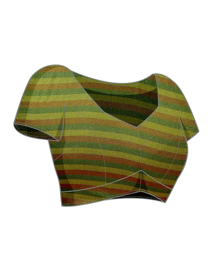 Green Silk Self Woven Saree