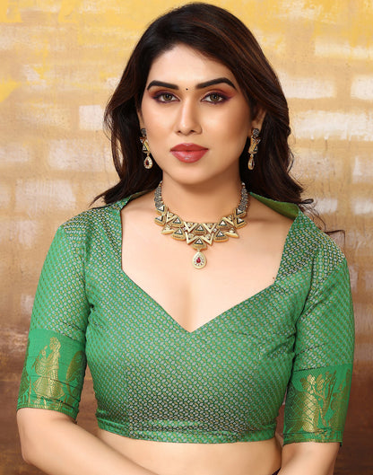 Maroon Cotton Weaving Saree