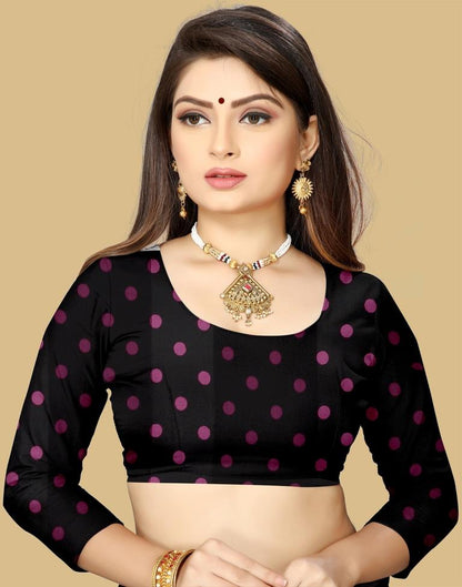 Dusty Pink Printed Chiffon Saree